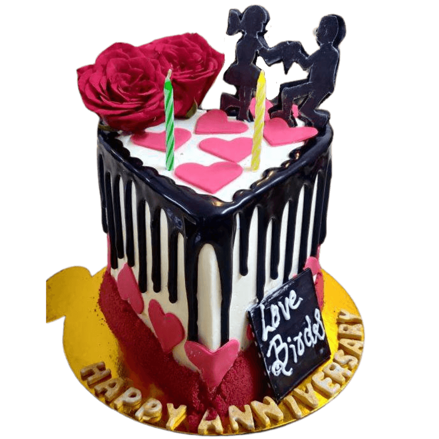 Red Velvet Anniversary cake   online delivery in Noida, Delhi, NCR,
                    Gurgaon